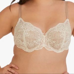ThirdLove 24/7 Lace Balconette Bra Nude Size 40H
